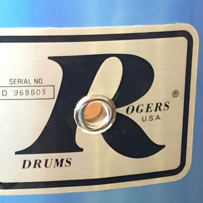 Rogers Xp8 1970's Blue Floor Tom 16x16 image 6