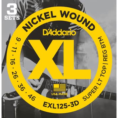 D'Addario E-Guit.Strings EXL125-3D 09-46 Nickel Wound 3 Sets - Electric Guitar Strings Bild 1