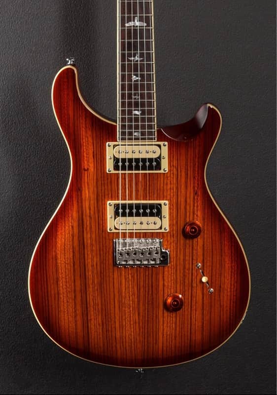 RARE PRS SE Zebrawood Custom 24 Electric Guitar image 1