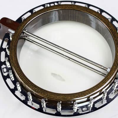 Vintage Brazos Custom Made 5-String Banjo Closed Back 24 Brackets Japan #ISI1490 image 6