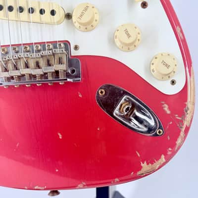 Fender USA Custom Shop  1957 HEAVY RELIC STRAT- FIESTA RED Ser#:R150868 image 11