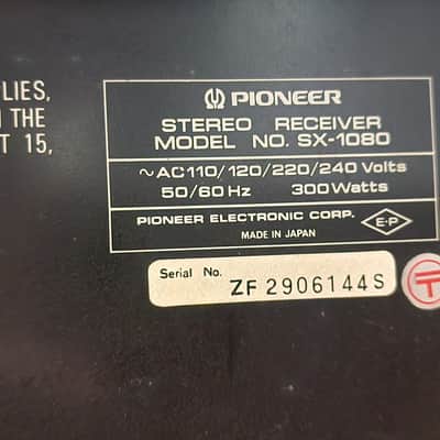 Immagine Pioneer SX-1080 Receiver (Serviced) - 4