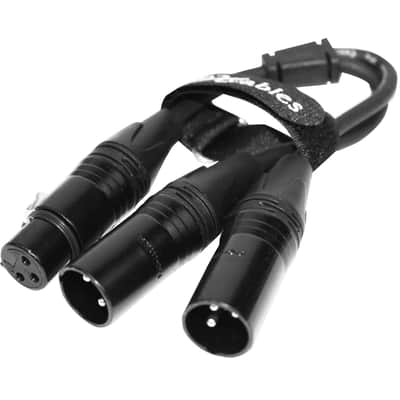 ProX XC-YXF 6  XLR-F to Dual XLR-M Balanced High Performance Audio Y Cable image 2