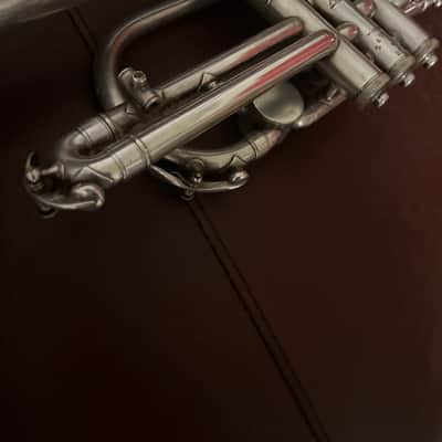 Buescher True Tone Model 250 (very rare) Bb and A Cornet (Popularity Model) (1928) SN 247989 (Silver plated)(gold wash bell) image 16