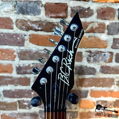 B.C. Rich Warlock Bronze Series Electric Guitar (Black - 2000s) image 3
