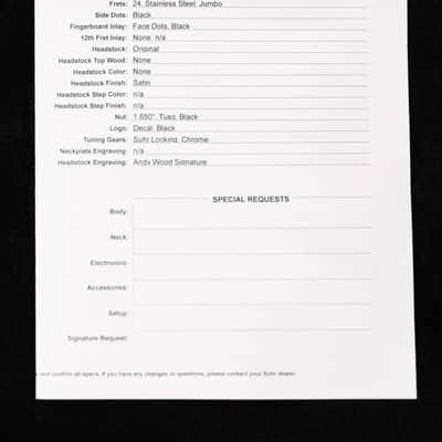 Suhr Andy Wood Signature Series Modern T Electric Guitars - AW Silver with Hardshell Case image 19