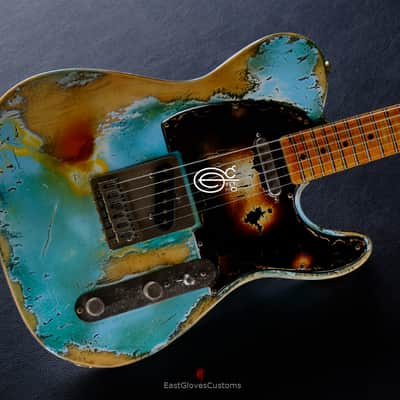 Fender Telecaster Daphne Blue Heavy Aged Relic image 15