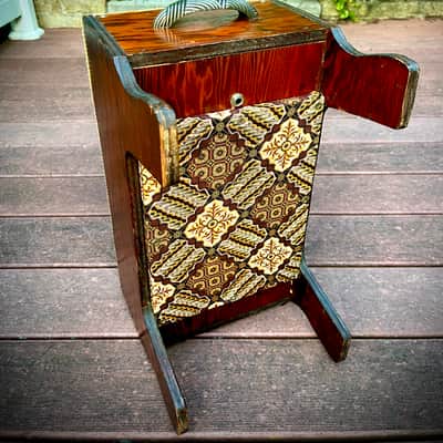 Rotary Connection  1x8 mini portable guitar speaker cab. Closed OR open back. Unique look. Vintage CTS 8” speaker. 8 ohms 25 watts. 2026 - Red Oak image 4
