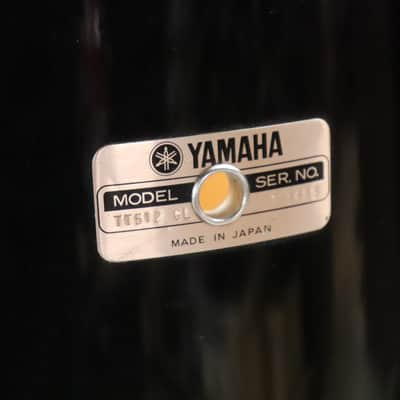 Yamaha Stage Series 4pc Black Drum Kit Set 12/13/16/22" Vintage 1980's image 7