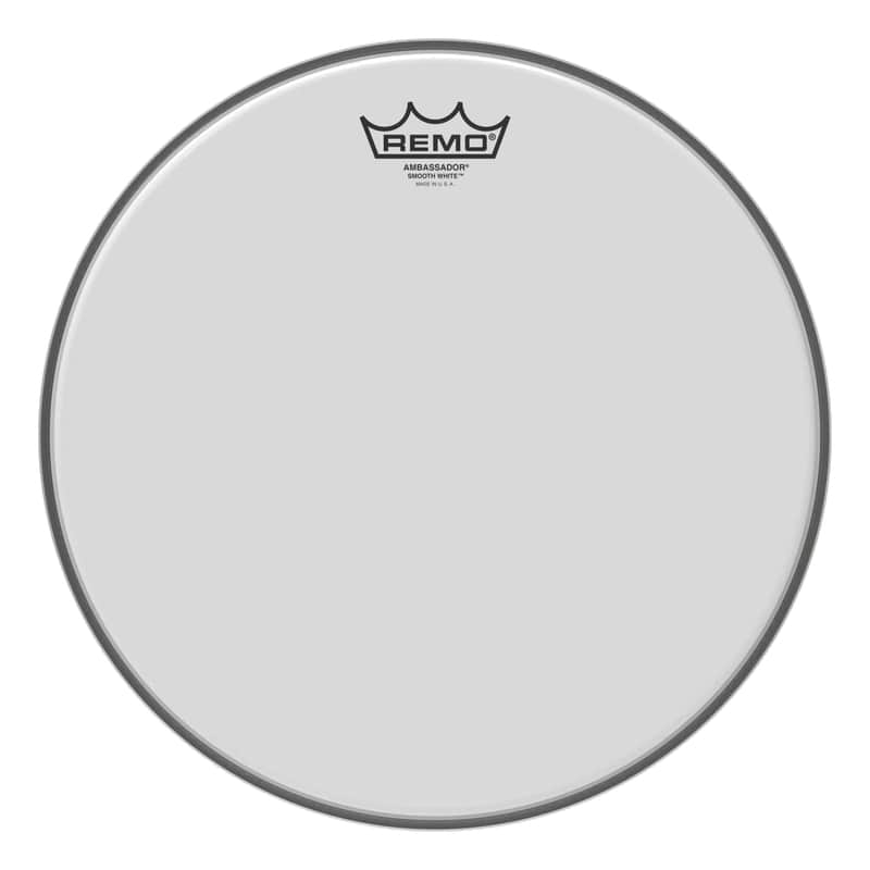 Remo 13" Ambassador Smooth White image 1