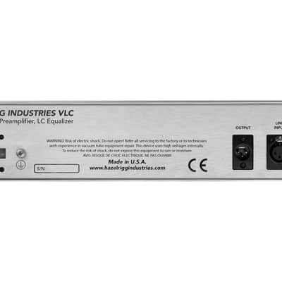 Hazelrigg Industries VLC MkII Tube Microphone Preamplifier/Equalizer/DI image 4
