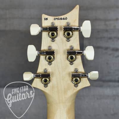 Mint PRS Wood Library CE-24 Satin Quilt Top - Faded Gray Black Green Burst with Gigbag image 8