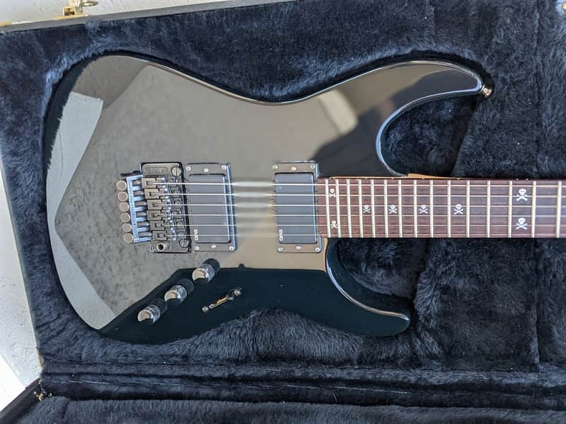 ESP Custom Shop M-II KH-2 Kirk Hammett Signature Specs 1993 OHSC Black image 1