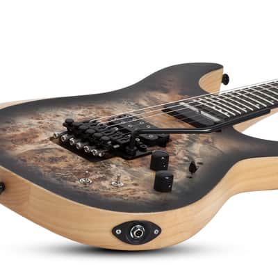 Schecter Reaper-6 FR S Satin Charcoal Burst SCB Electric Guitar + Hardshell Case Sustainiac Reaper image 3
