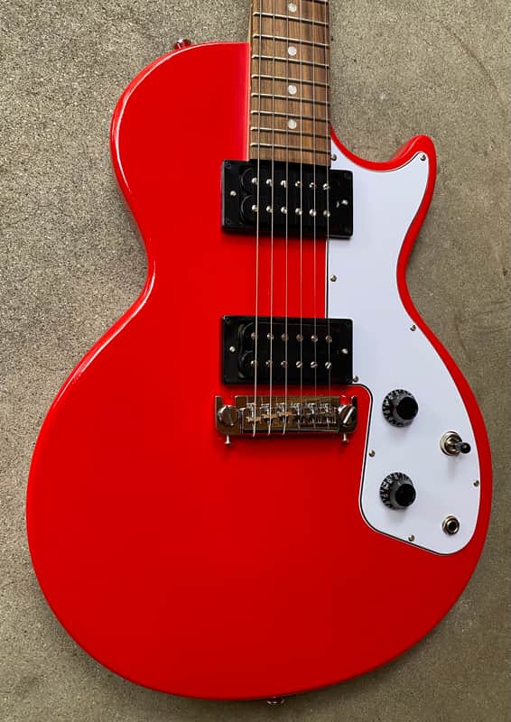 2017 Gibson S Series M2 Guitar Melody Maker Les Paul Junior Bright Cherry Red image 1