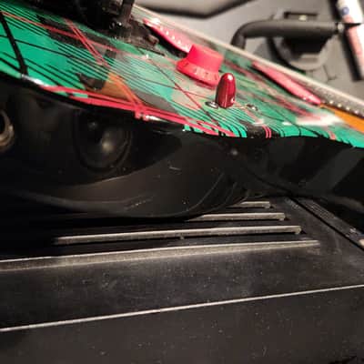 Yamaha Blues Saraceno signature SUPER RARE mid-90s Japan Green Red Plaid Limited Electric Guitar Poison image 8