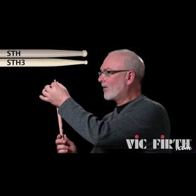 Vic Firth Corpsmaster Signature Snare Stick Thom Hannum Piccolo Tip image 2
