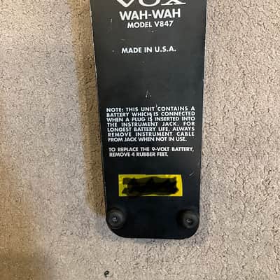 Vox V847 Wah 1994 - 2006 Black / Chrome image 3
