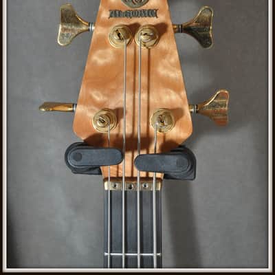Alembic Custom left handed 4-string bass 1993 Natural Quilted Maple, mint condition image 4
