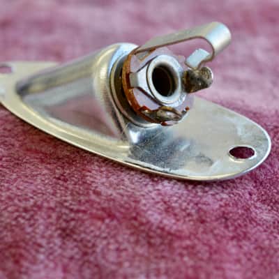 Vintage 1960's Fender Stratocaster Output Jackcup Jack Pre-CBS Strat 1964 image 4