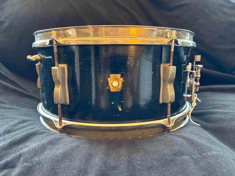 Ludwig No. 490 Pioneer 6.5x14" 6-Lug Snare Drum 1964 Blue Lacquer image 1