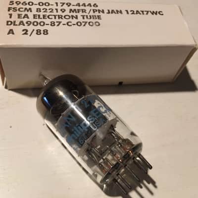 NOS USA JAN Philips 12AT7 12AT7WC Mil Spec Pre Amp Tubes Joint Army Navy image 1
