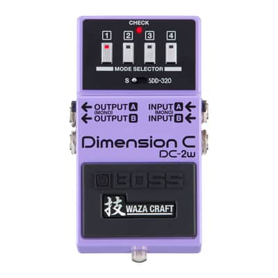 BOSS DC-2W Four Button Preset Versatile I/O Four Switches Status LEDs Two Effect Modes Waza Craft Dimension C Pedal for Musicians and Audio Engineers image 1
