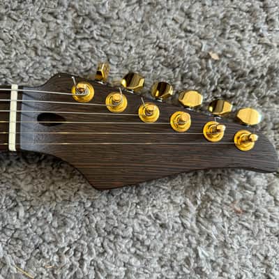 Oldmusic Golden C’mores Electric Guitar Electric Guitar Boutique Unique exclusive Metal machine Custom shop Wenge neck image 3