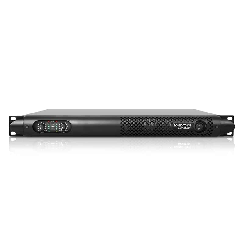 UPDM-D3 | Lightweight 1U 2-Channel PA/DJ Power Amplifier, 2 x 1150W at 4-Ohm for Installation, Conference image 1