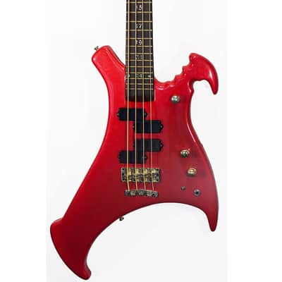 Warwick John Entwistle's Personal Collection Pink Buzzard Bass Guitar w Signed Case & Spider Doodle image 4