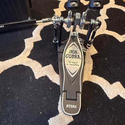 Iron Cobra Power Glide Double Bass Drum Pedal Black/Chrome image 2