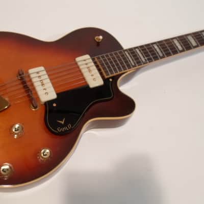 Guild Aristocrat M-75 NOS Unsold Condition Vintage Museum Condition 1960 Sunburst image 18