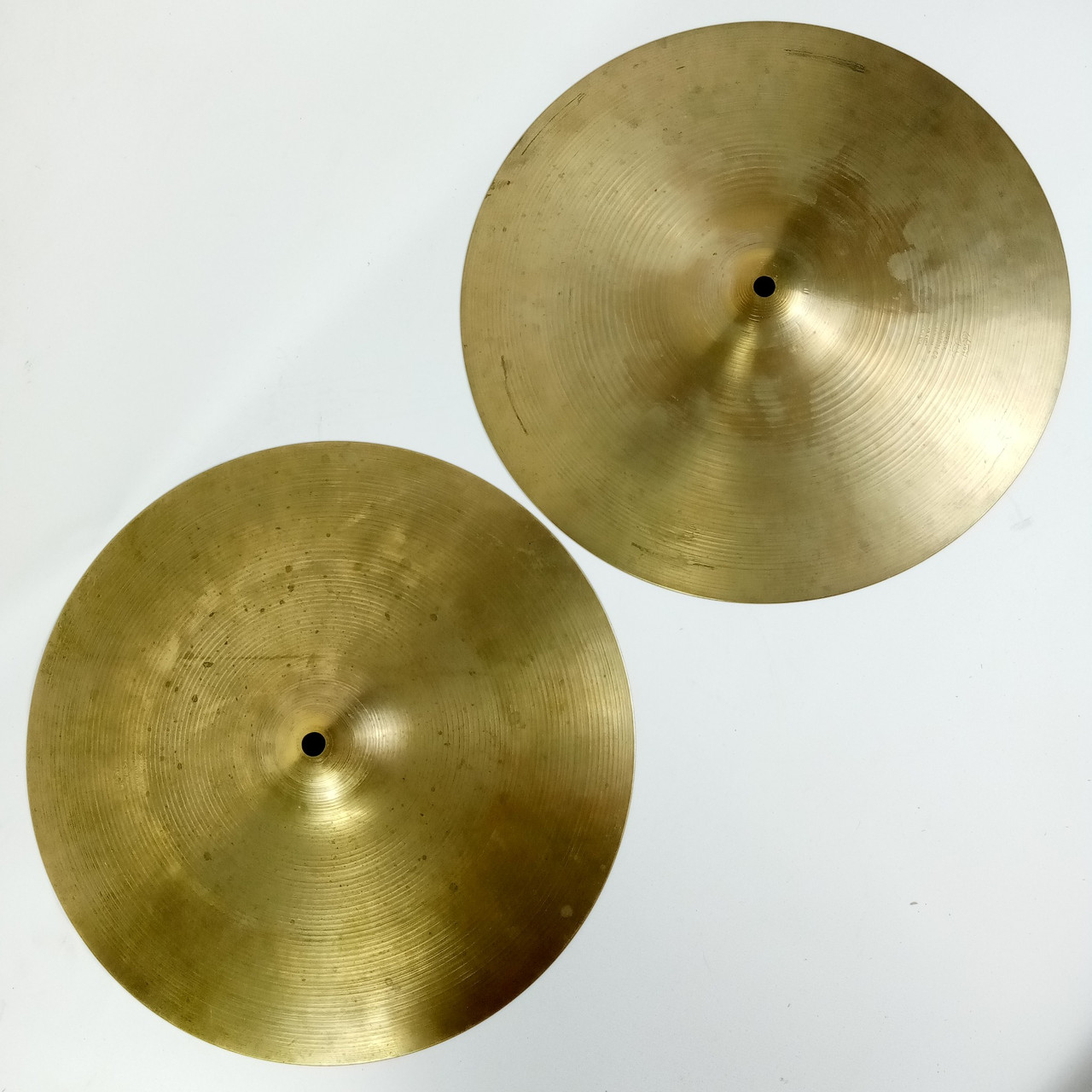 Zildjian 15" New Beat Hi-Hats 997g/1310g Vintage 60s Cymbals B20 Avedis A USA* — main photograph