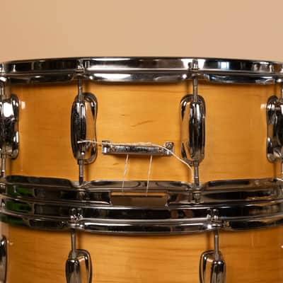 1990s Slingland Artist Custom Natural Maple Drum Set 14x20 8x12 14x14 and 5x14 image 16