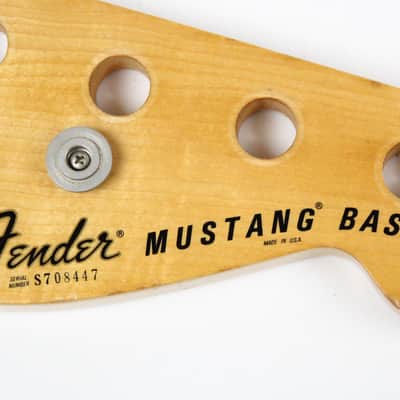1977-1978 Vintage Fender Mustang Bass Neck Rosewood Fretboard 1970s USA image 13