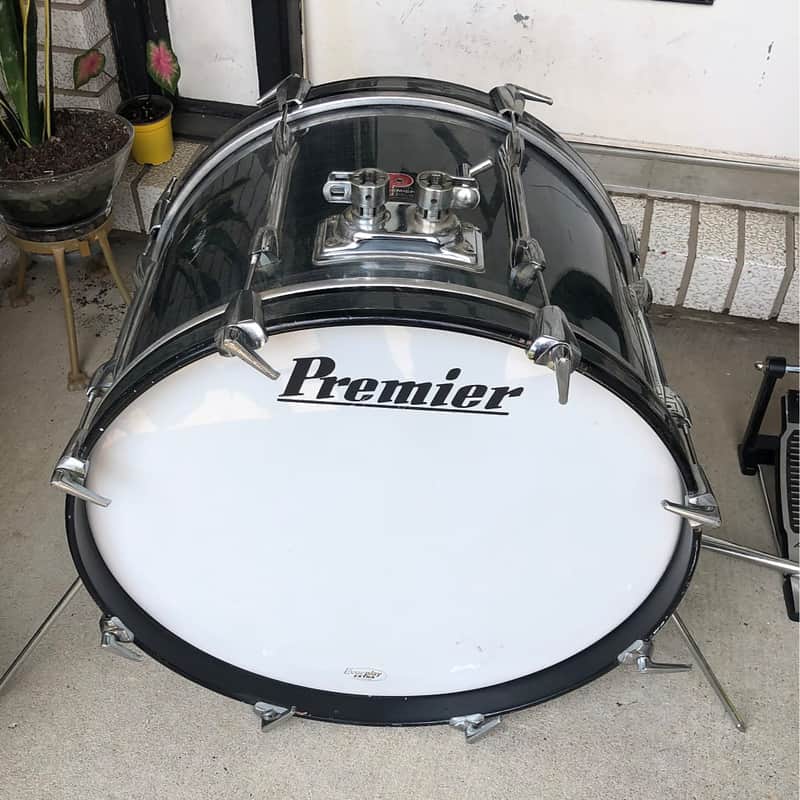 22” Premier Bass Drum 1960’s Grey Shimmer Kick Drum image 1