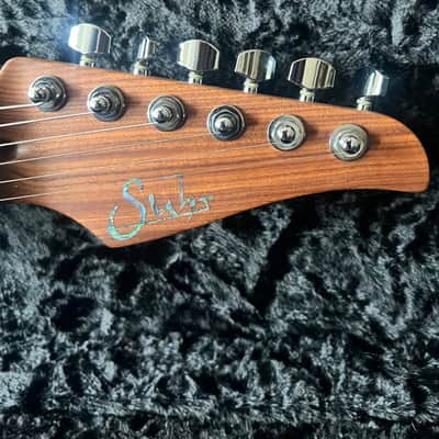 Suhr Standard Waterfall Burl Aqua Blue image 6