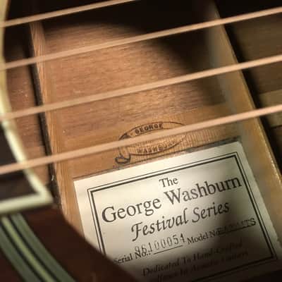 Washburn Festival Series EA20 MTS acoustic-electric guitar 1996 excellent condition with new gator hard case image 9