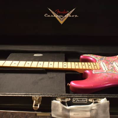 Mint Fender Custom Shop Limited Edition '68 Paisley Strat Relic - Pink Paisley image 11