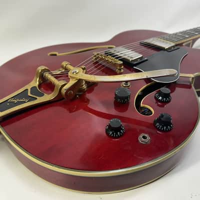 Carlo Robelli Memphis ES-275/L-5 CES w/ Bigsby MIK- Cherry image 11