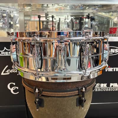 Gretsch Brooklyn 5x14 GB4160 Chrome Over Brass Snare Drum image 4