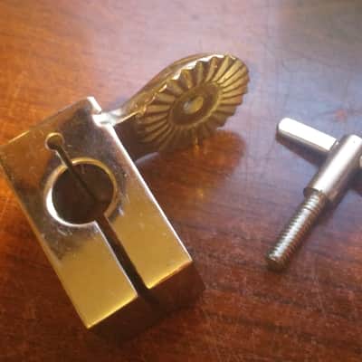 RARE VINTAGE Slingerland Gretsch Ludwig BOOM Cymbal Tom Stand  Accesory Mount RATCHET Wide CAMCO Wing Screw Bolt NO TARIFFS USA image 3