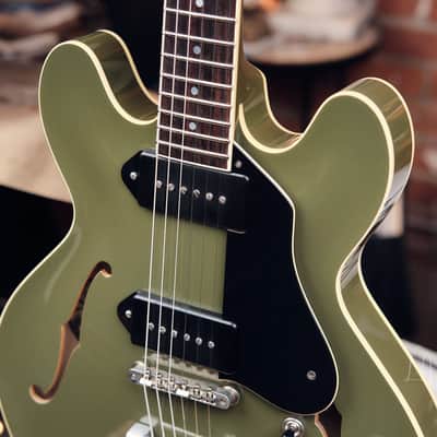 Collings I-30 LC Electric Guitar in Aged Olive Drab Green image 3
