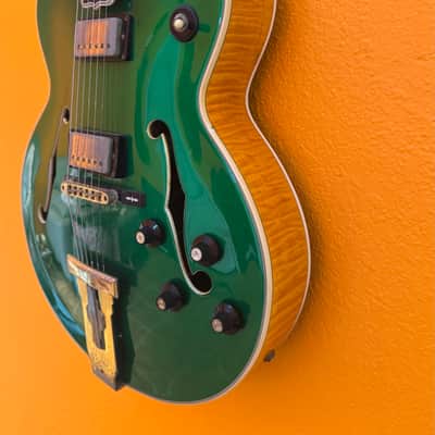 Gibson L-5 1968 - Refinished Cadillac Green Metallic image 6