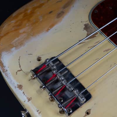 1963 Fender Precision Bass with Rosewood Fretboard - Blonde image 11
