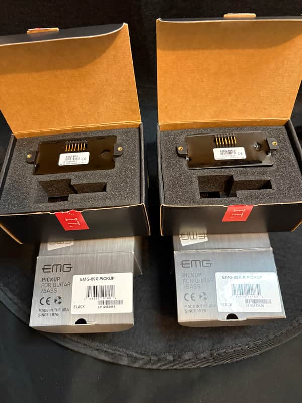 EMG 89X & 89X-R Active Pickup Set - Black Calibrated Bridge & Neck Pair (Open Box / Excellent)