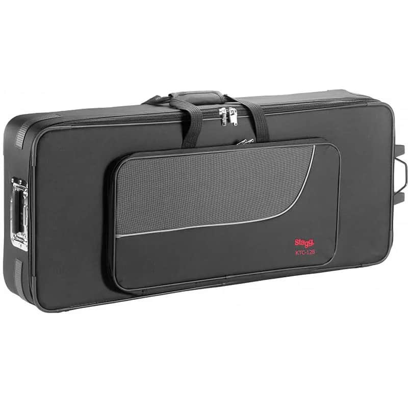 Stagg KTC-128 Lightweight Keyboard Soft Case with Wheels image 1