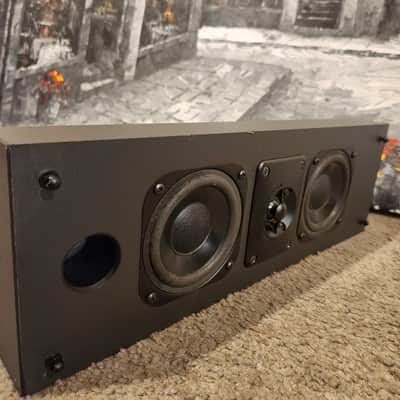Polk Polk CS 100 Channel Speaker 2001 - Black wood cabinet image 4