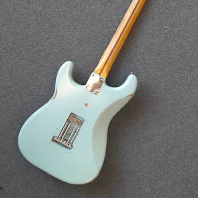Fender Vintera Road Worn Stratocaster 2021 - Sonic Blue with Humbucker image 5