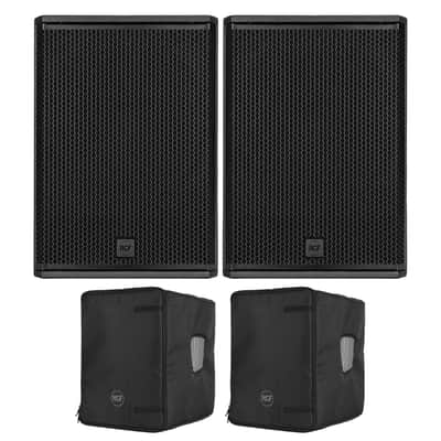 RCF SUB 705-AS MK3 15" Active Powered Subwoofers Subs Pair w Covers Package image 1